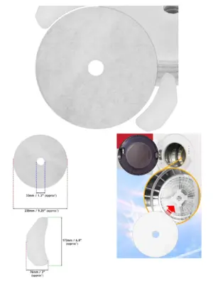 Montpellier MTD25P/MTD25S Dryer Lint & Air Intake Filter Kit – 10 pcs