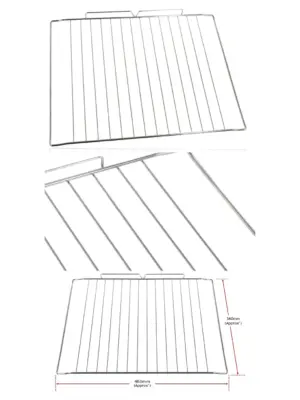 Montpellier Oven Wire Shelf 464×360 mm – Fits MDO70X, MDO90K & MDO90X