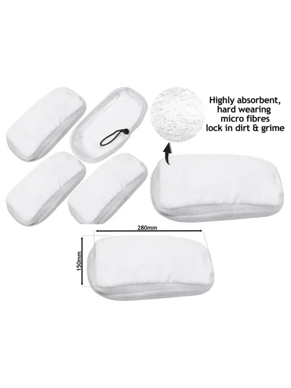 Morphy Richards 9-in-1 Steam Mop Hard Floor Cleaning Pads Pack of 4