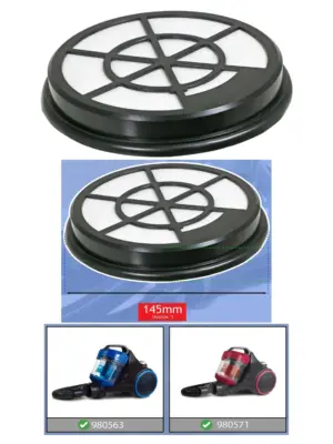 Morphy Richards Foam Filter Replacement Kit for Models 980563 & 980571