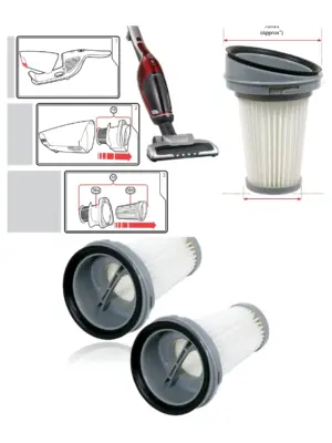 Morphy Richards SuperVac HEPA Pleated Vacuum Filter 2 Pack 732102