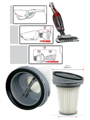 Morphy Richards SuperVac HEPA Pleated Vacuum Filter Model 732102