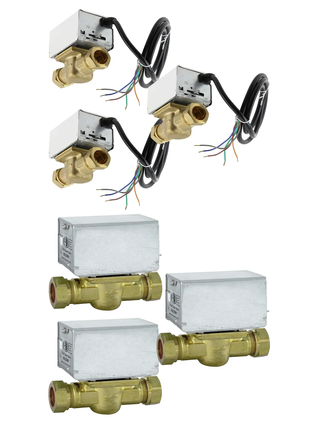 Motorised 2-Port Zone Valve for Honeywell V4043 Boiler 22mm 3-Pack