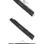 Mountfield 44cm Rotary Mower Blade – Fits SP470, SP480, HP470, ES464