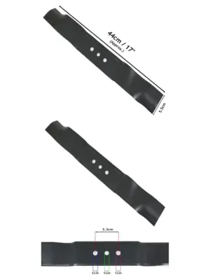 Mountfield 44cm Rotary Mower Blade – Fits SP470, SP480, HP470, ES464