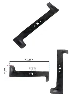 Mountfield 46cm Lawn Mower Blade – Fits 46PD/46RHP/461HP/461PD