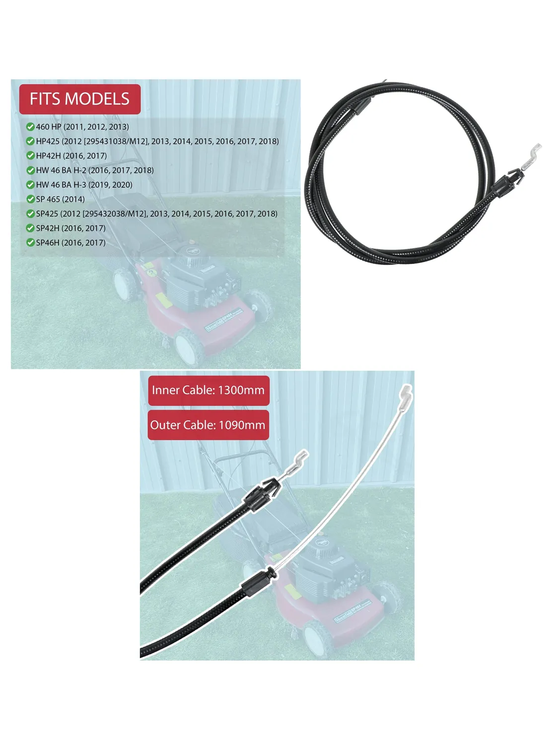 Mountfield Engine Brake Cable for HP425/SP42H/SP425/SP46H