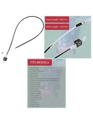 Mountfield Laser/Mascot Clutch Cable 42-46cm for M5971 Lawn Mower