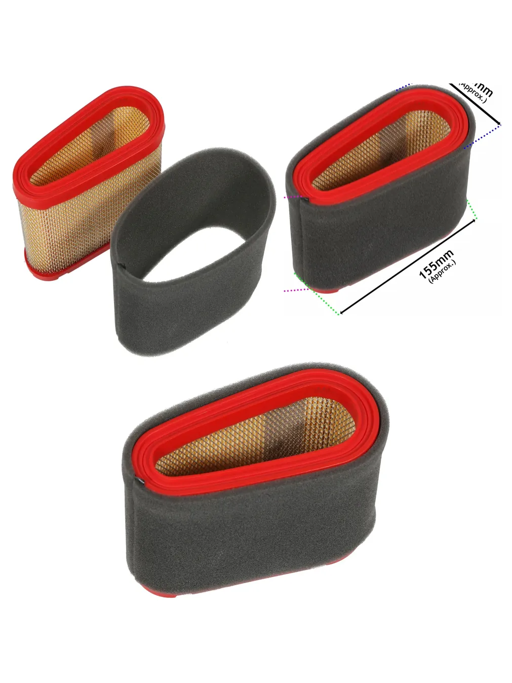 Mountfield Lawn Mower Air Filter for 7500/7750 Engines - Part 118550199