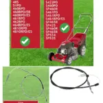 Mountfield Lawn Mower Clutch Cable - Spring End