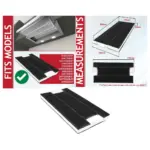 Neff Cooker Hood Carbon Filter 395mm x 196mm for D4672X0/D4692X0/D4972X0