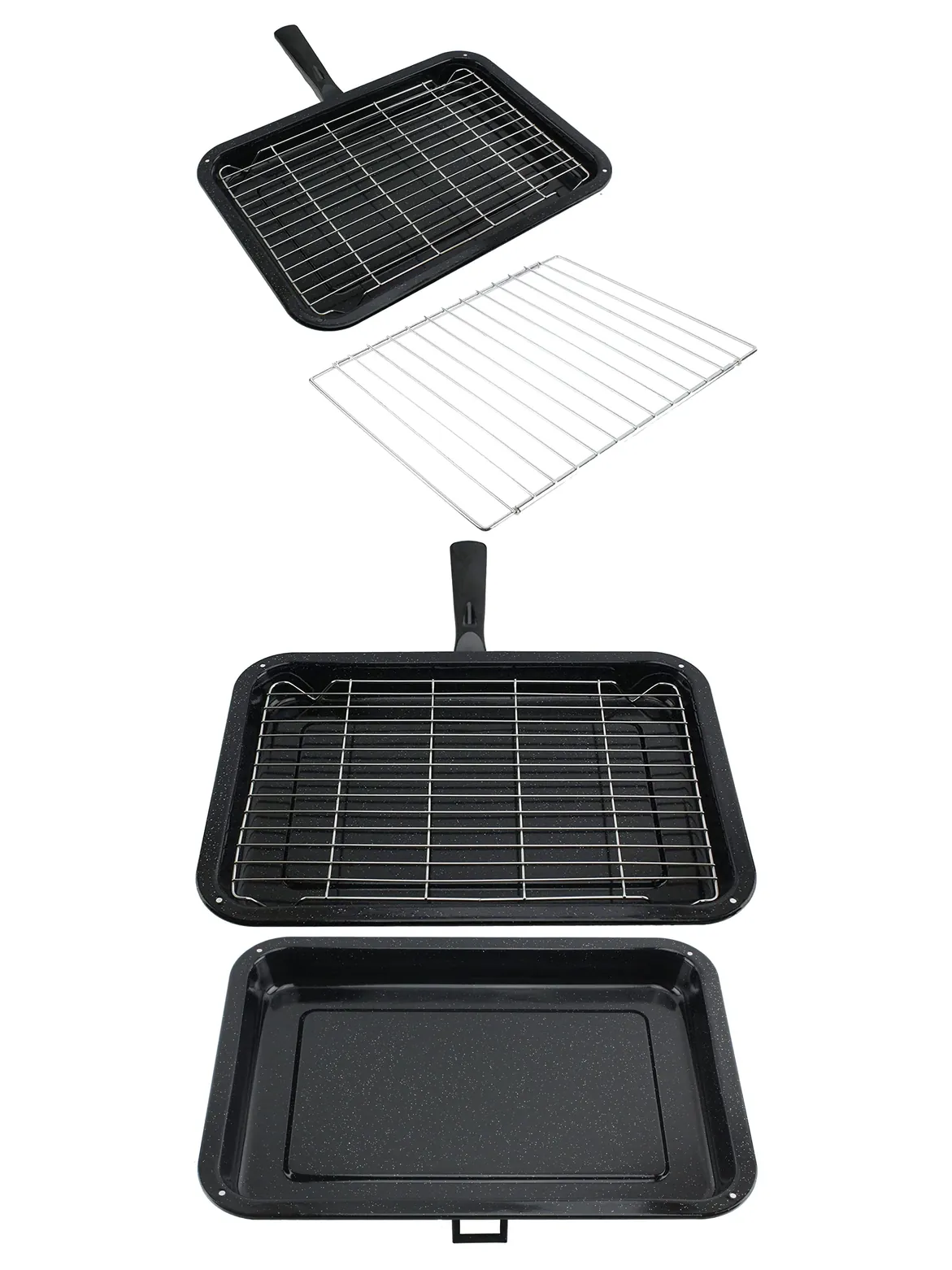 NEFF Small Grill Pan with Detachable Handle & Adjustable Rack for Oven
