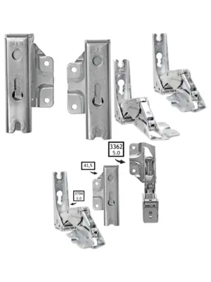 New World Fridge Freezer Door Hinge Pair – Left & Right