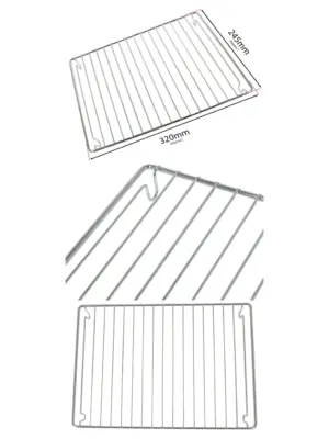 New World Grill Pan Grid Insert – Oven Rack Stand 320×245 mm