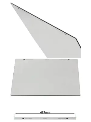 New World Oven Door Glass Replacement Pane 497x410mm