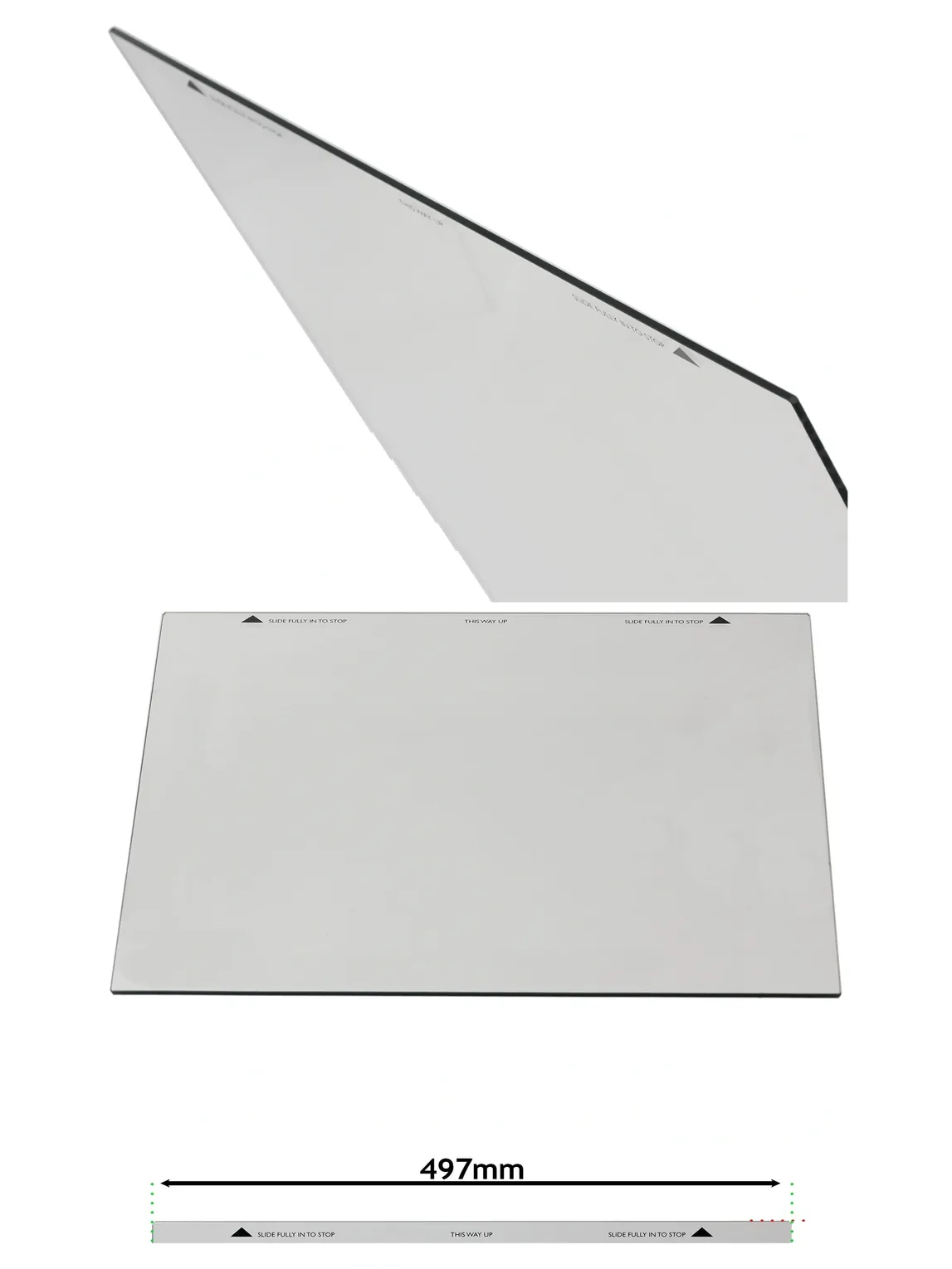 New World Oven Door Glass Replacement Pane 497x410mm
