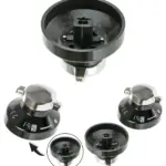 New World Replacement Oven Knob for Gas Hob – Black/Silver, 1 Pack