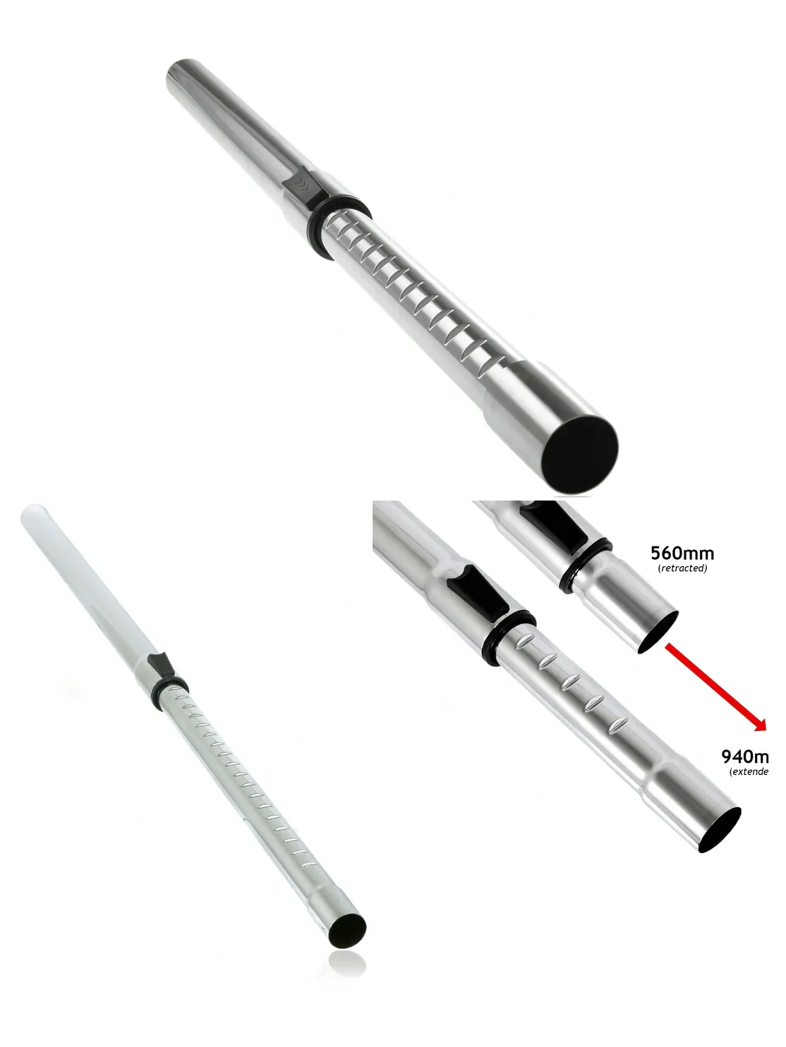 Nilfisk 35mm Telescopic Vacuum Extension Tube – Flexible Cleaning Rod