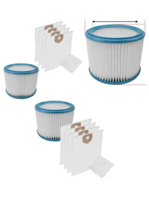 Nilfisk Alto Aero/Attix Cartridge Filter with Wet & Dry Cloth Bags