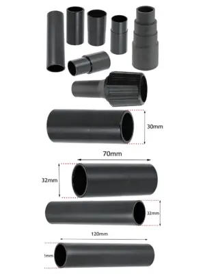 NILFISK Dust Extraction Adapters for Sander & Planer – 7 Sizes 26‑38mm