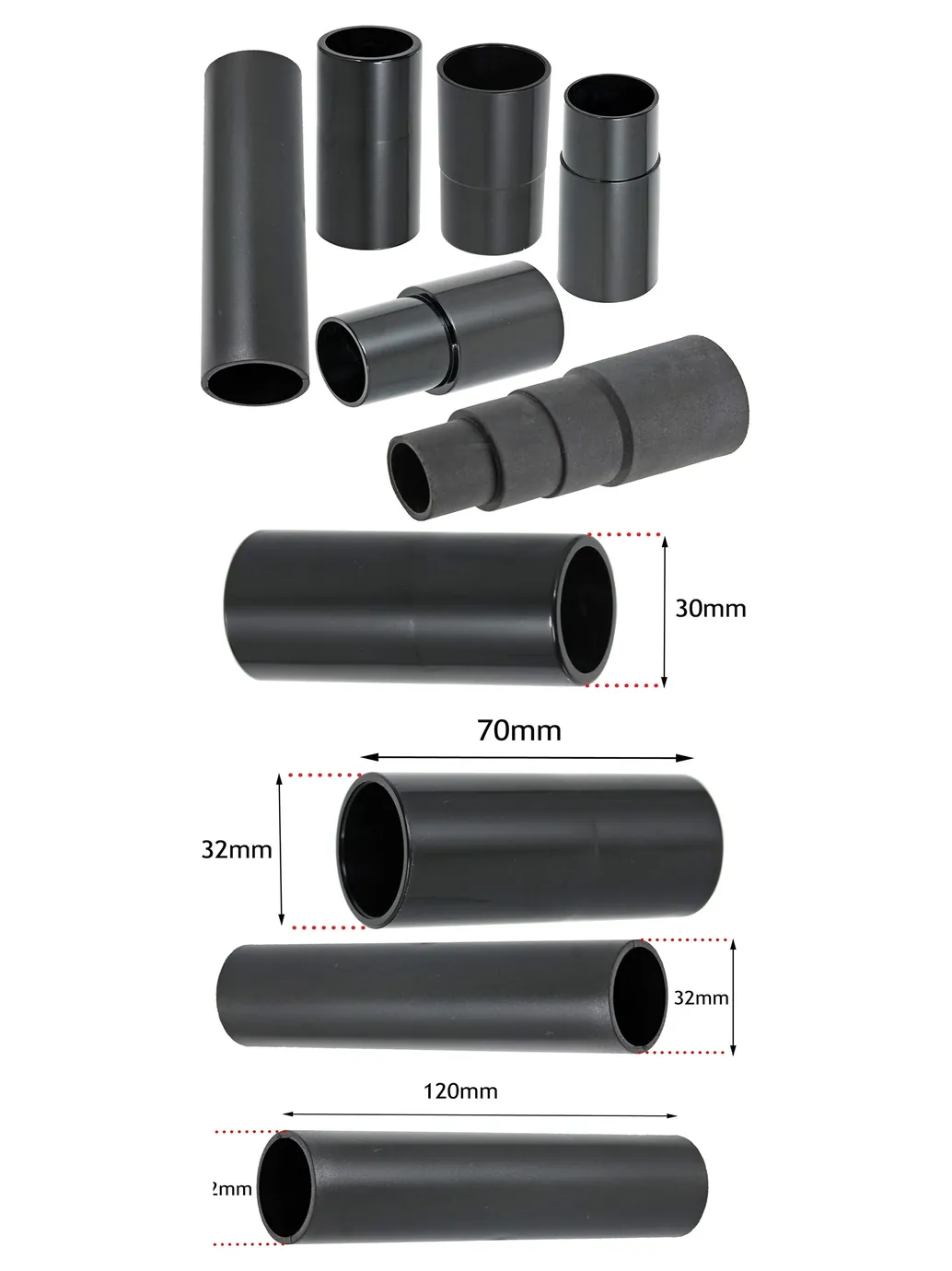 Nilfisk Dust Extractor Adapter Set 6 pcs 26-38mm for Sander/Planer