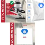 Nilfisk GA70‑G90 Series Microfibre Dust Bags (5 Pack) + Freshener Tabs