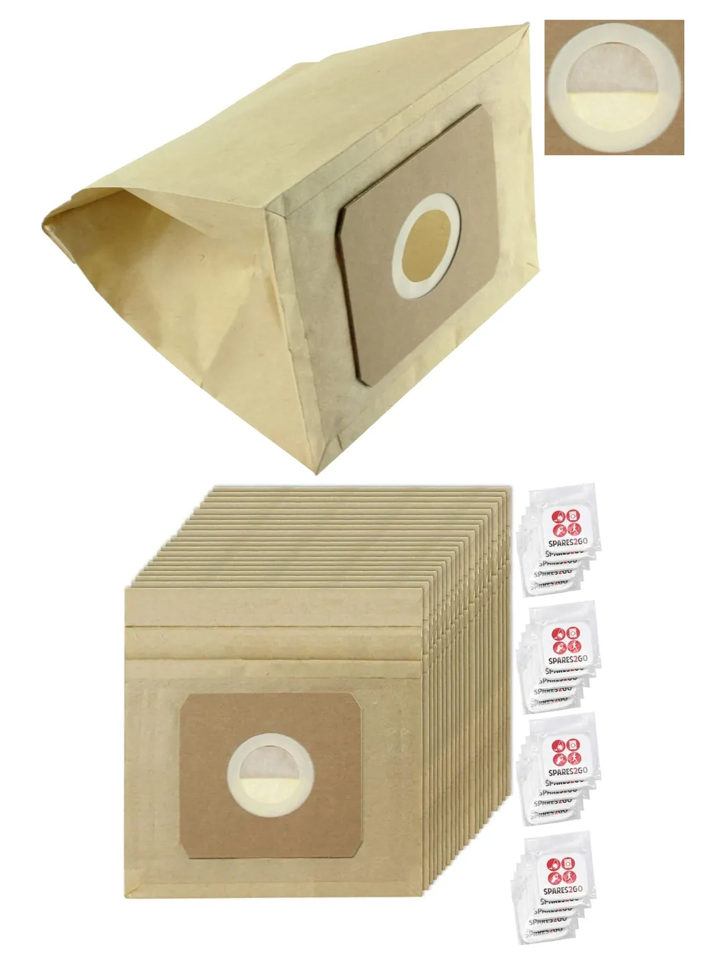 NILFISK HT806/GM60 Coupe Neo Dust Bags – 20 Pack + Freshener Tabs