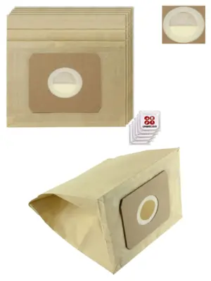 NILFISK HT806/GM60 Coupe Neo Vacuum Dust Bags 5-Pack +5 Freshener Tabs
