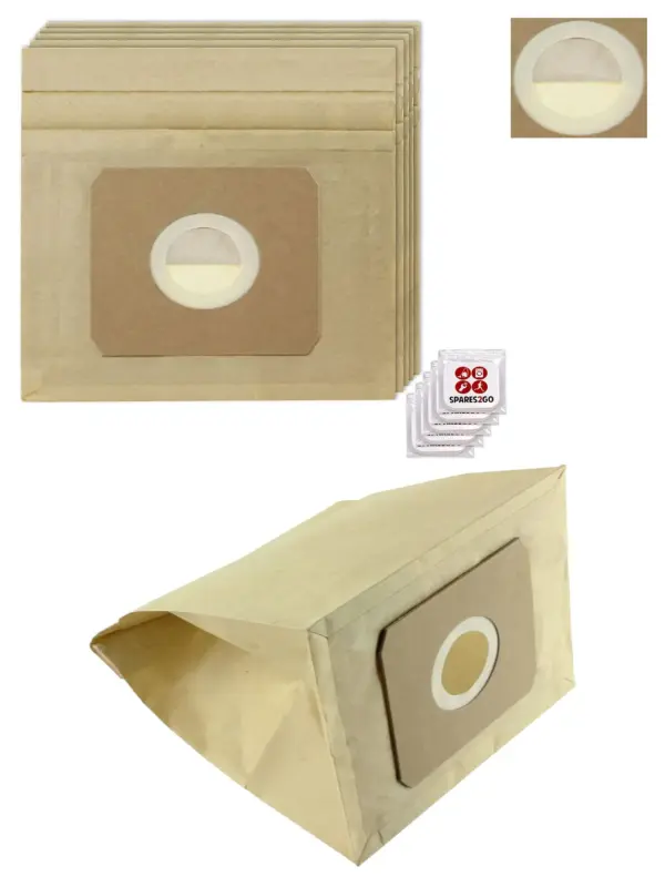 NILFISK HT806/GM60 Coupe Neo Vacuum Dust Bags 5-Pack +5 Freshener Tabs