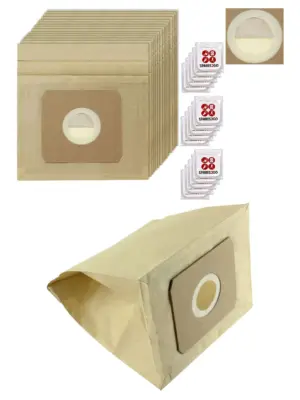 NILFISK HT806 Vacuum Cleaner Dust Bags 15-Pack + 15 Freshener Tabs