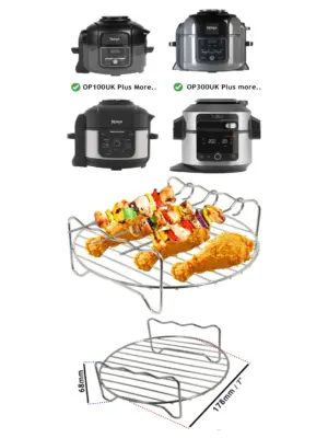 Ninja Foodi Air Fryer Round Rack – Fits OP100, OP300 & OP350 Models