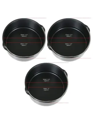 Non-Stick Air Fryer Baking Pan 6-8" for Bread, Cake & Multi-Cooker
