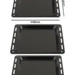 Non‑Stick Enamel Baking Tray 448×360×25mm for Belling Oven