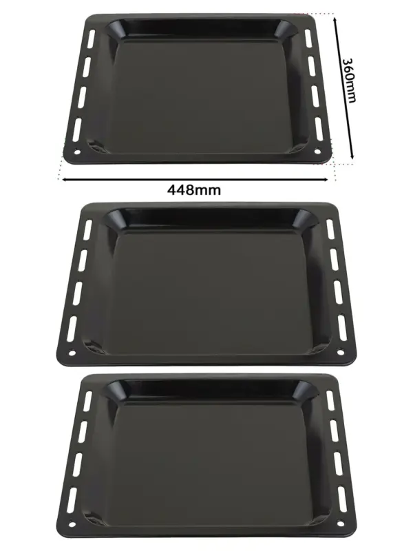 Non‑Stick Enamel Baking Tray for De'Longhi Oven – 448×360×25 mm