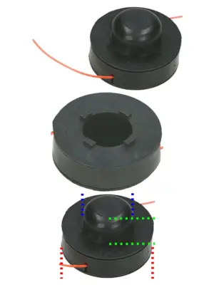 NU TOOL Grass Trimmer Line Spool for GD220W, NTGG250 & NTGG400