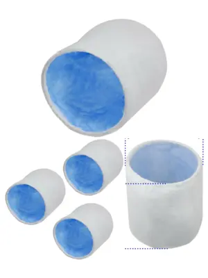 NuAir Drimaster Eco Heat Link Air Filter (2000-2001) Top Hat 775631 x3