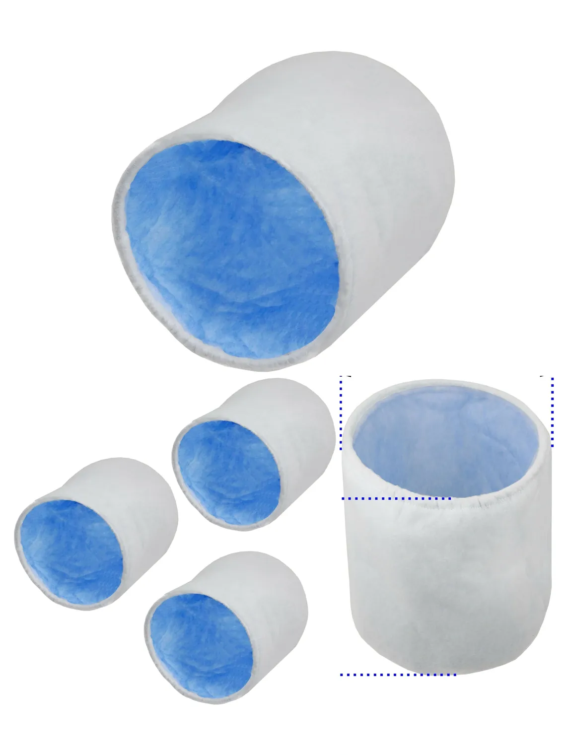 NuAir Drimaster Eco Heat Link Air Filter (2000-2001) Top Hat 775631 x3