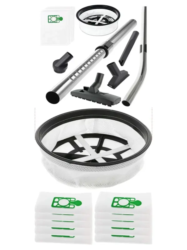 Numatic Bent Telescopic Handle, Tools, 10 Dustbags and Filter