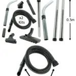 Numatic Henry/Hetty/James Vacuum Hose & Tool Kit – 2.5m, 2 Packs