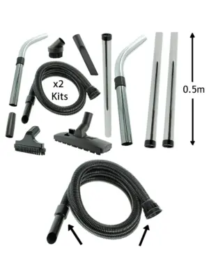 Numatic Henry/Hetty/James Vacuum Hose & Tool Kit – 2.5m, 2 Packs