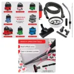 Numatic Henry & Hetty Turbo Brush Kit with Filter and Hose Roll