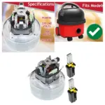 Numatic Henry/Hetty Vacuum Motor Unit with 2 Carbon Brushes – 240V