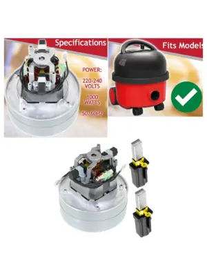 Numatic Henry/Hetty Vacuum Motor Unit with 2 Carbon Brushes – 240V