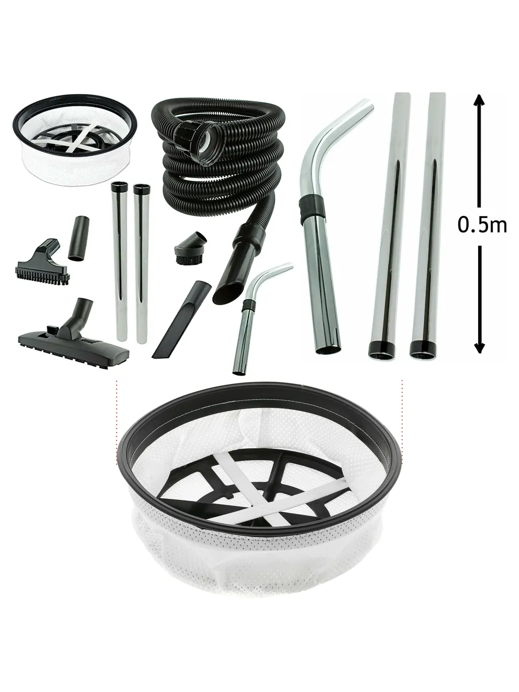 Numatic Henry & Hetty Vacuum Spare Parts Kit – 5m Hose & Filter