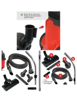 Numatic Henry Hetty Vacuum Turbo Brush Kit – Spare Rods & Hose