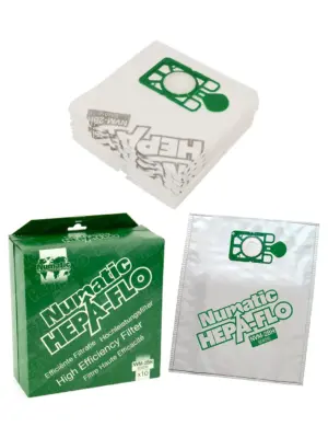 Numatic HEPA-Flo Dust Bags - Fits George GVE370 & CVC370, 10pcs