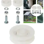 Nylon Sliding Door Wheels for Greenhouse – 2‑Pack 28mm Roller Kit