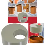 Olive Grey PVC Solvent Weld Pipe Reducer 110mm to 56mm for Soil Waste