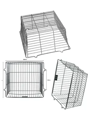 Outdoor Security Light Cover - Square Guard Cage, Wall-Mount, 28cm