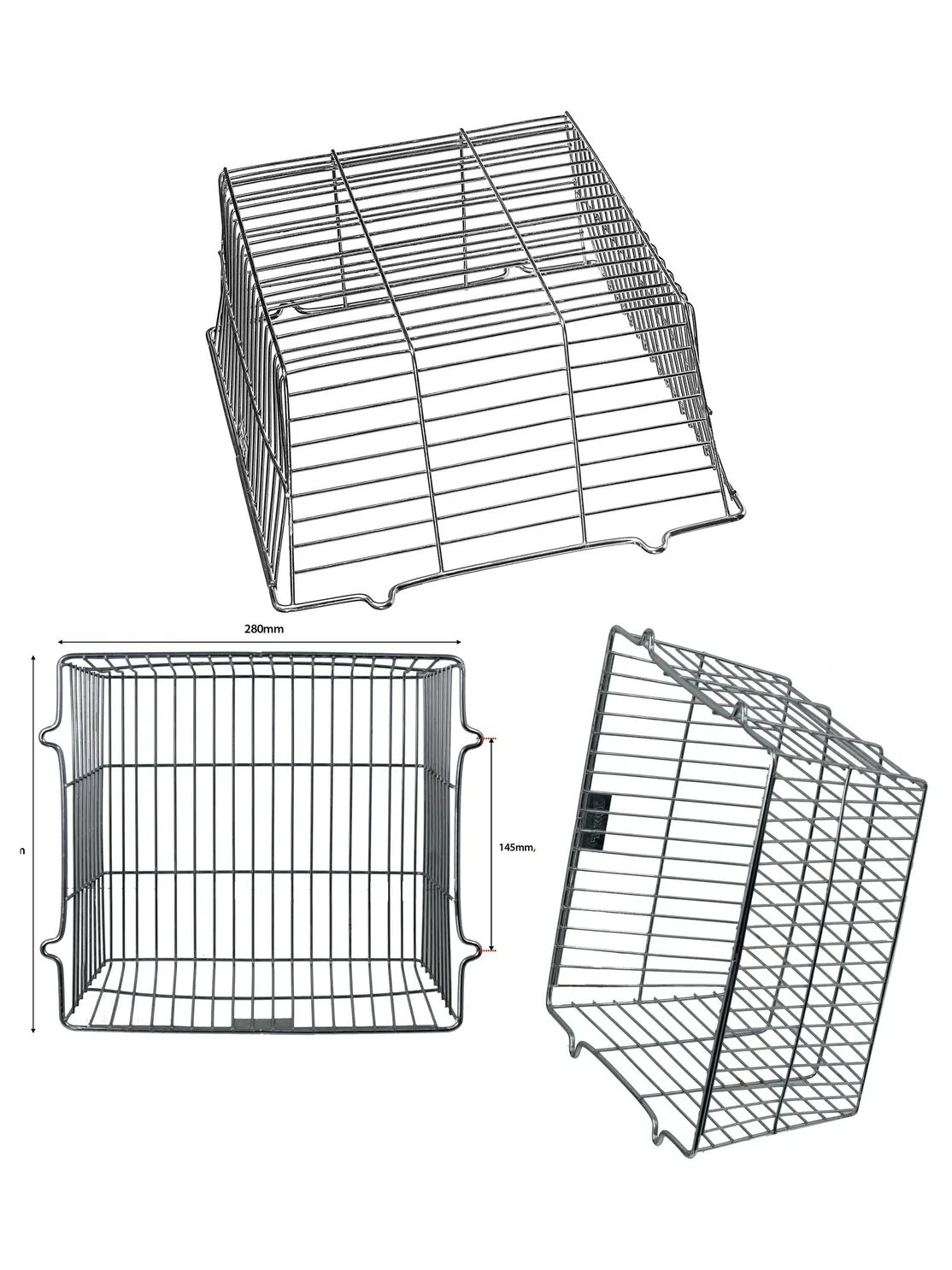 Outdoor Security Light Cover - Square Guard Cage, Wall-Mount, 28cm